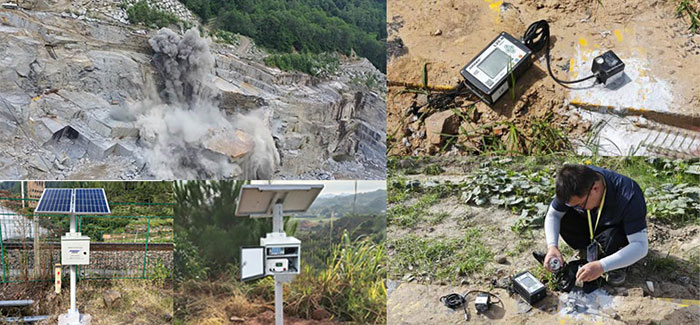 爆破测振仪应用